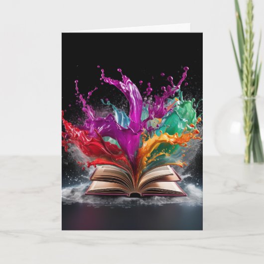 Die Begrüßungskarte des Autors Karte (Vorderseite)