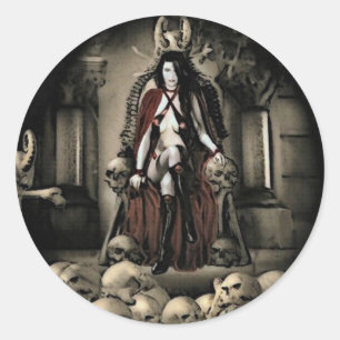 Die Behalten Vampirkleber Runder Aufkleber