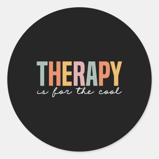 Die Behandlung der psychischen Gesundheit ist für Runder Aufkleber (Vorderseite)