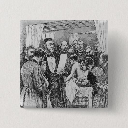 Die Behandlung der Tuberkulose Button (Vorderseite)