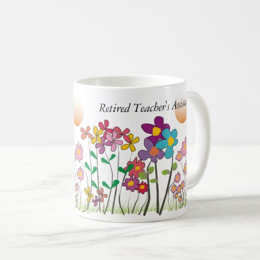 Die behilfliche Tassen-künstlerische Blumen des Kaffeetasse (VorderseiteRechts)