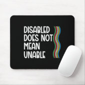 Die Behinderung ist nicht gleich dem Privileg der Mousepad (Mit Mouse)