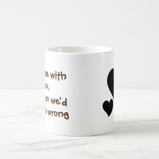 die beiden falschen, knusprigen Kaffeetassen (Mittel)