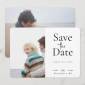 Die beiden Fotos Hochzeit retten das Datum Save The Date (Vorne/Hinten)