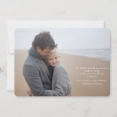 Die beiden Fotos Hochzeit retten das Datum Save The Date (Rückseite)