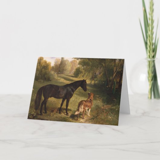 Die beiden Freunde Karte (Vorderseite)