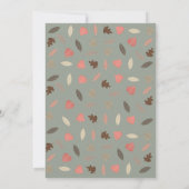 Die beiden Gewinner Woodland Animals Babydusche Sp Einladung (Rückseite)