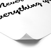 Die beiden Lebensregeln Poster (Ecke)