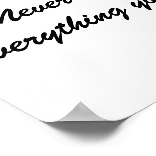 Die beiden Lebensregeln Poster (Ecke)