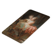 Die beiden Schwestern - Jean-Honoré Fragonard Magnet (Linke Seite)