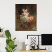 Die beiden Schwestern - Jean-Honoré Fragonard Poster (Heimbüro)