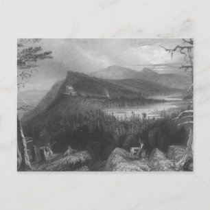 Die beiden Seen und das Gebirgshaus Postkarte