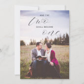 Die beiden werden zu einem religiösen Foto Save The Date (Vorderseite)