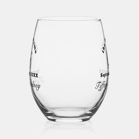 Die beiden werden zu einem Schwarzen Script-Trinkb Weinglas Ohne Stiel (Links)