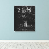 Die beiden werden zu einer Christlichen Hochzeit Leinwanddruck (Insitu (Holzboden))