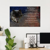 Die beiden WOLVES CHEROKEE TALE Art Poster (Heimbüro)