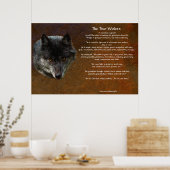 Die beiden WOLVES CHEROKEE TALE Art Poster (Küche)