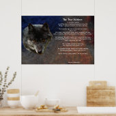 Die beiden WOLVES CHEROKEE TALE Art Poster (Küche)