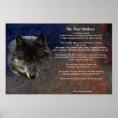 Die beiden WOLVES CHEROKEE TALE Art Poster (Vorne)