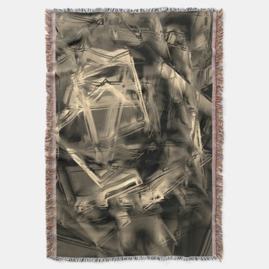 Die beigefarbenen Quadrate mit Pinselstrichen Decke (Vorderseite Vertikal)