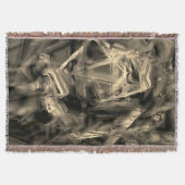 Die beigefarbenen Quadrate mit Pinselstrichen Decke (Vorderseite)