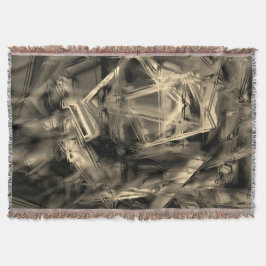 Die beigefarbenen Quadrate mit Pinselstrichen Decke