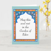 Die Beileid-/Beileidskarte des stillstehenden Karte (Gelbe Blume)