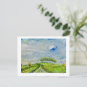 Die beinahe Zuhause-Bäume Postkarte (Stehend Vorderseite)