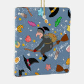 Die Bejana kommt nachts mit dem Besenmuster Keramikornament (Rechts)