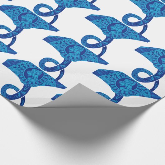 Die bekannten Ozeane Geschenkpapier (Ecke)