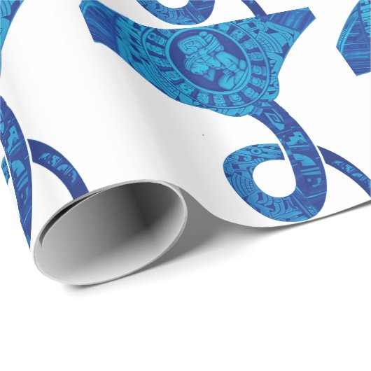 Die bekannten Ozeane Geschenkpapier (Rolleneckpunkt)