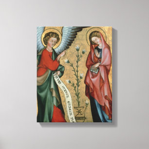 Die Bekanntmachung, c.1330 (Öl auf Tafel) Leinwanddruck