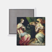Die Bekanntmachung (Öl auf Tafel) 3 Magnet (Vorderseite/Rückseite)