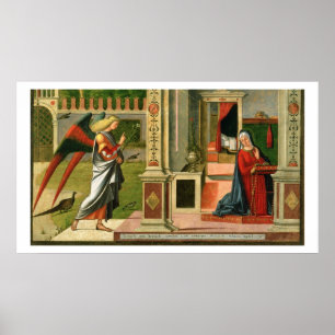 Die Bekanntmachung (Öl auf Tafel) (Einzelheiten vo Poster