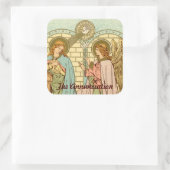 Die Bekanntmachung (RLS 04) Quadratischer Aufkleber (Tasche)