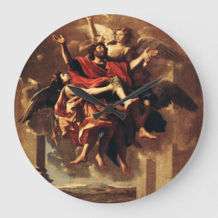 Die Bekehrung des Heiligen Paulus Fine Art Große Wanduhr