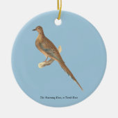 Die beklagende Taube (Carolina Turtle Dove) NY Vög Keramik Ornament (Vorne)