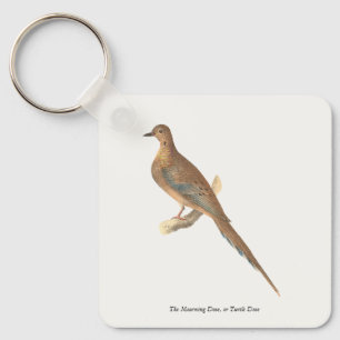 Die beklagende Taube (Carolina Turtle Dove) NY Vög Schlüsselanhänger