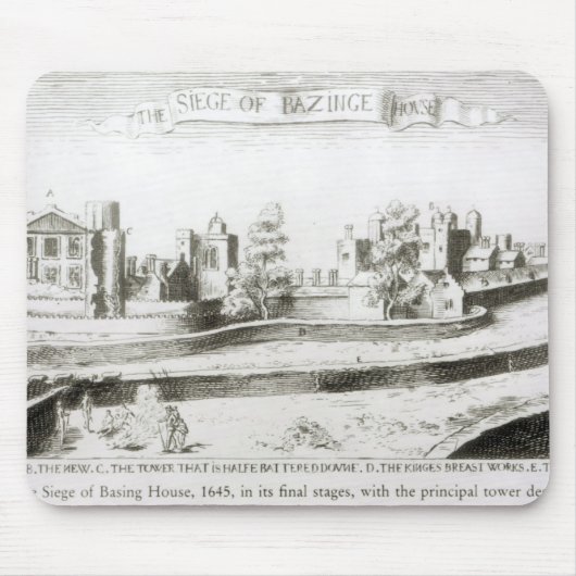 Die Belagerung des Basierens von Haus, 1645 Mousepad (Vorne)