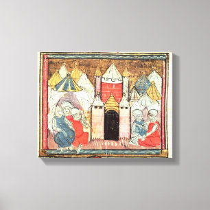 Die Belagerung des Chateaus-Gaillard Leinwanddruck