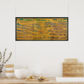 Die Belagerung des Schlosses von Osaka Poster (Küche)