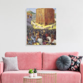 Die Belagerung Jerusalems durch Nebukadnezar Leinwanddruck (Insitu (Wohnzimmer))