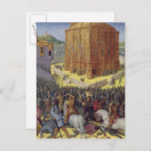 Die Belagerung Jerusalems durch Nebukadnezar Postkarte (Vorne/Hinten)