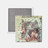 Die Belagerung Konstantinopels Magnet (Vorderseite/Rückseite)