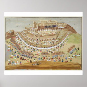 Die Belagerung von Athen im Jahre 1827, vom Poster