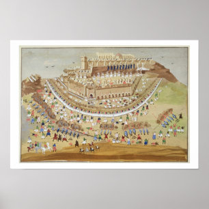 Die Belagerung von Athen im Jahre 1827, vom Poster