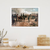 Die Belagerung von Atlanta — Ziviler Krieg Poster (Küche)