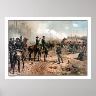 Die Belagerung von Atlanta — Ziviler Krieg Poster