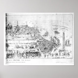 Die Belagerung von Boulogne durch König Henry VIII Poster