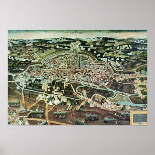 Die Belagerung von Chartres im Jahr 1568 Poster (Vorne)